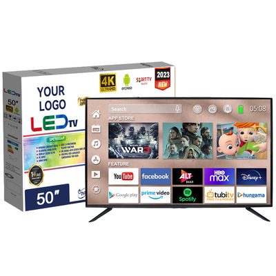 CHINA 120 Hz 50 Zoll 55 Zoll 4K Android QLED TV Wi-Fi Mehrsprachig Rahmenlos Flat Smart TV fournisseur
